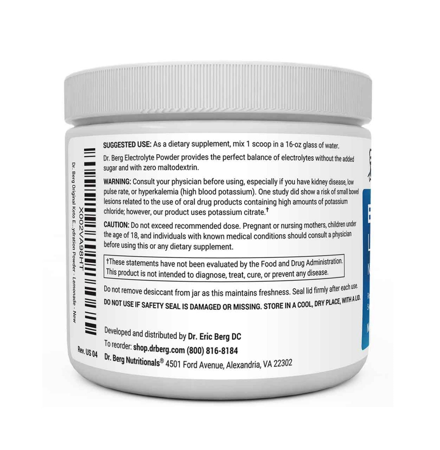 Electrolyte Powder Lemonade 50 servings