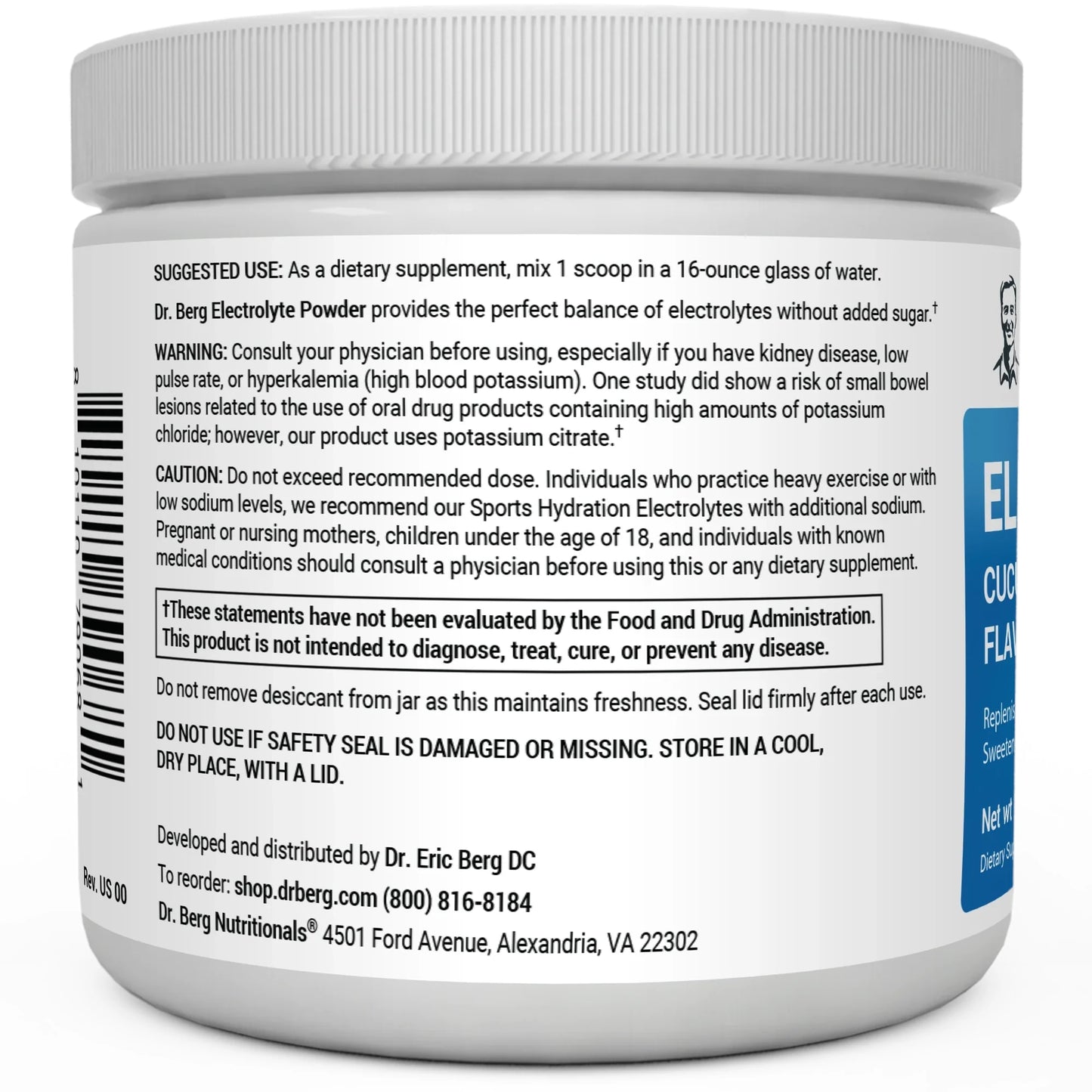 Electrolyte Powder Cucumber Lime 50 servings