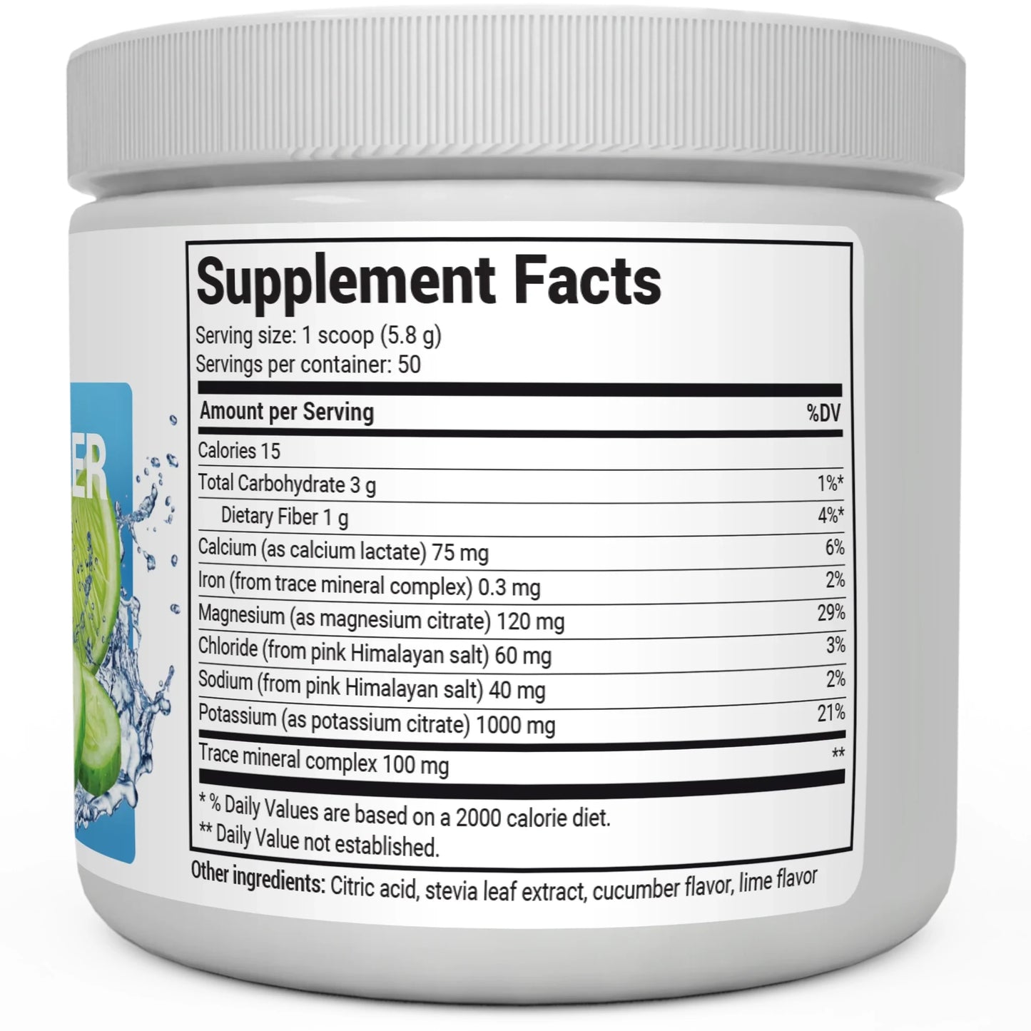 Electrolyte Powder Cucumber Lime 50 servings