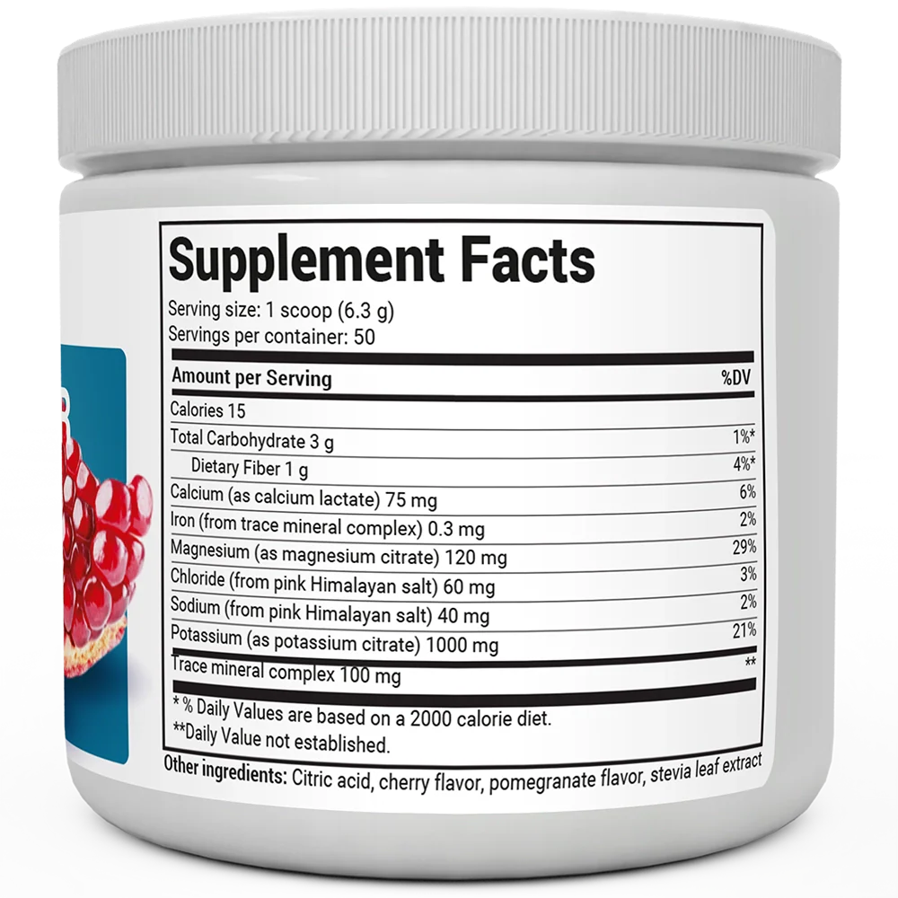 Electrolyte Powder Pomegranate & Cherry Natural Flavor 50 servings