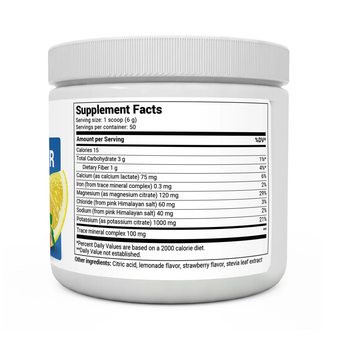 Electrolyte Powder Strawberry Lemonade Electrolyte 50 Serv