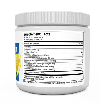 Electrolyte Powder Strawberry Lemonade Electrolyte 50 Serv